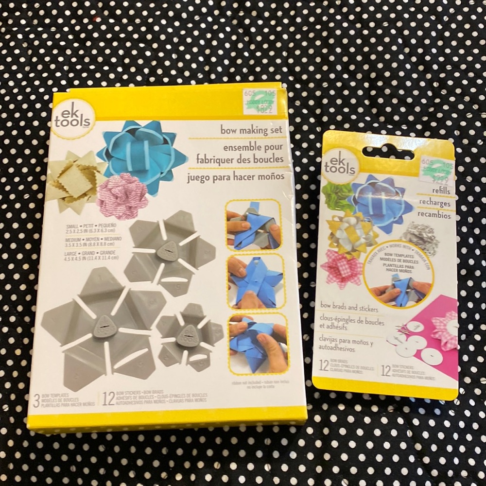 🌼🌸New! Hobby Lobby Bow making set with refill set 🎁